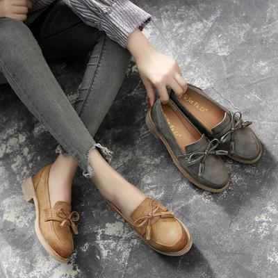 佰吉玛新款乐福鞋 流苏粗跟，打造夏日学院风